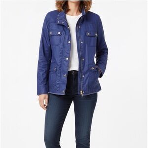 J.Crew Navy Utility Jacket | Cotton Field Jacket | Size Large